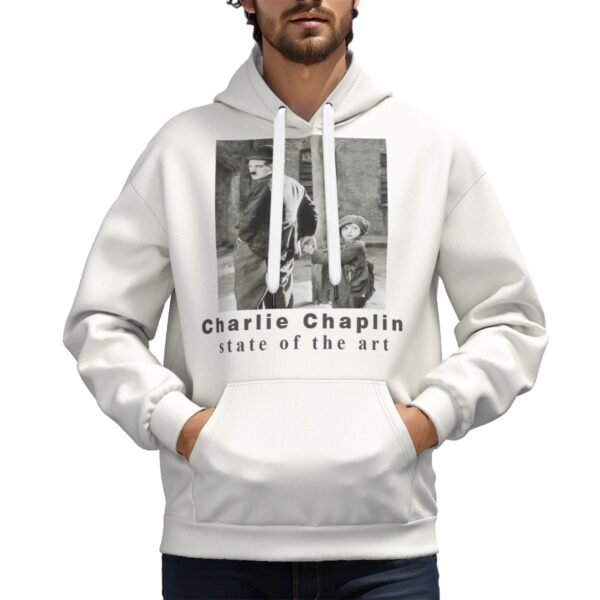 Charlie Chaplin State of the Art Design-All-Over Print Unisex Plus Fleece Pullover Hoodie