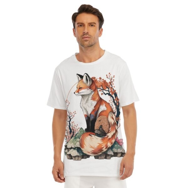 Foxy Tail All-Over Print Men's O-Neck T-Shirt | 190GSM Cotton-eb9007