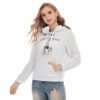Decaf Americano Design-All-Over Print Women's Slim Pullover Hoodie - Image 3