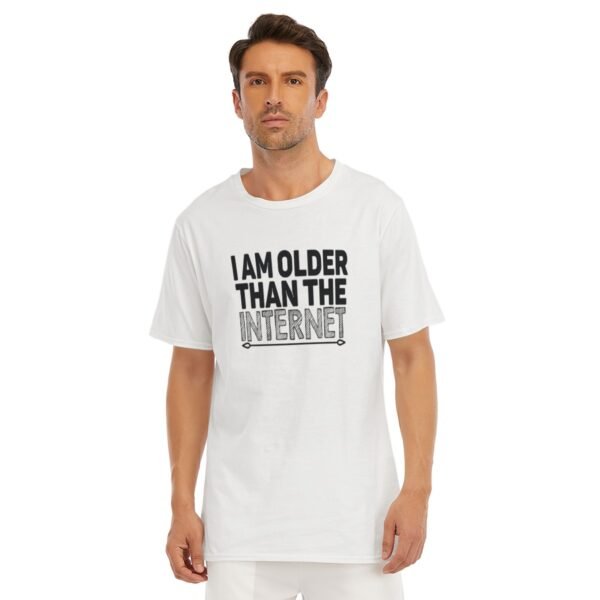 I am Older Than The Internet Design-All-Over Print Men's O-Neck T-Shirt | 190GSM Cotton-White