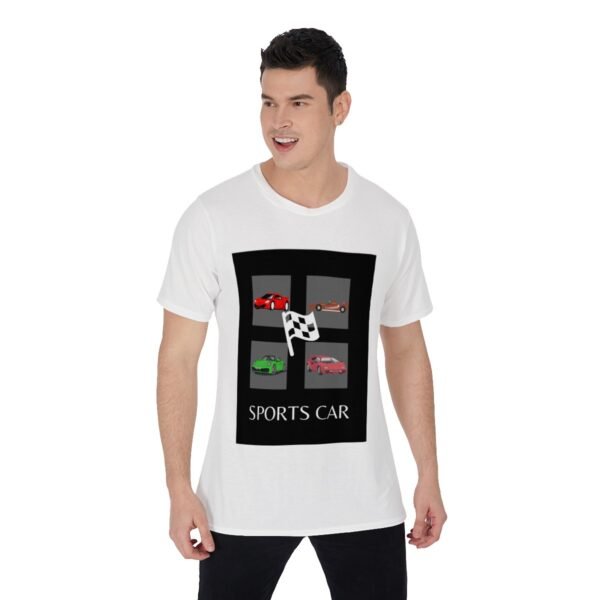 Sports Car Design-All-Over Print Men's O-Neck T-Shirt-White