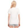 No Drama Elephant Design-All-Over Print Women's Round Neck T-Shirt | 190GSM Cotton-White - Image 4