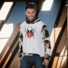 Spider Maverick Design-All-Over Print Men's Pullover Hoodie - Image 3