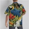 Jungle Parrot Design-All-Over Print Men's Hawaiian Shirt With Button Closure - Image 3