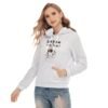 Latte To Go Design-All-Over Print Women's Slim Pullover Hoodie - Image 3