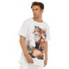Foxy Tail All-Over Print Men's O-Neck T-Shirt | 190GSM Cotton-eb9007 - Image 2