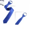 2021 Men Suits Ties Luxury Noble Line Tie For Wedding Party Formal Pre-tied Zipper Ties Narrow Necktie - Image 6