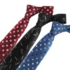 6cm Slim Wedding Ties New Man Fashion Dot Neckties Corbatas Gravata Dress Shirts Collar Tie Black Green Tie For Men Accessories - Image 5