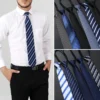 8cm Jacquard Lazy Zipper Cravat Necktie Great Quality Birthday Gift Tie For Men Boyfriend Formal Clothing Classic Fashion Ties - Image 3