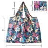 Bag Large Foldable Shopping Bag Reusable Grocery Bag Tear-Proof Nylon Bag Suitable For Grocery Recycling Gift - Image 3