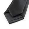 Black Colors Skinny 5CM Men's Necktie Polyester Silk Ties For Man Striped Dots Solid Jacquard Cravat Business Party Corbatas - Image 4