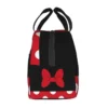 Cartoon Minnie Portable Lunch Boxes Waterproof Animated Polkadots Thermal Cooler Food Insulated Lunch Bag Kids School Children - Image 3