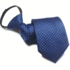 Easy Pull Lazy Tie 1pc 7CM/2.75inch Convenient Tie Business Leisure Navy Blue Series - Image 6