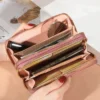 Long Women's Wallet Female Purses Tassel Coin Purse Card Holder Wallets Double Zipper Pu Leather Clutch Luxury Money Phone Bag - Image 2