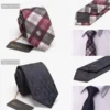 Men ties necktie Men's vestidos business wedding tie Male Dress legame gift gravata England Stripes JACQUARD WOVEN 6cm - Image 5