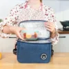 Portable Lunch Bag Food Thermal Box Durable Waterproof Office Cooler Lunchbox With Shoulder Strap Insulated Case - Image 3