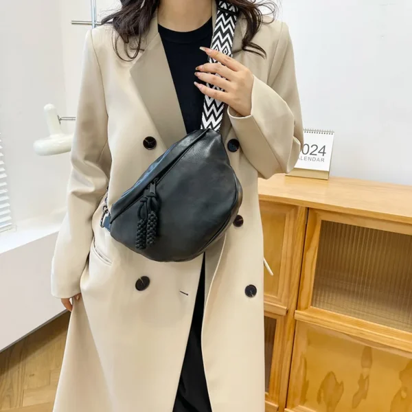 Fashion Soft Leather Waist Bag Ladies Fanny Pack High quality Shoulder Belt Purse Bags Fashion Designer Crossbody Chest Bags