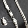 Hot luxury 925 Sterling Silver 5MM 18K Gold Full Sideways Chain Necklace For Woman Men Fashion Wedding Engagement Jewelry Gifts - Image 4