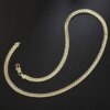 Hot luxury 925 Sterling Silver 5MM 18K Gold Full Sideways Chain Necklace For Woman Men Fashion Wedding Engagement Jewelry Gifts - Image 6
