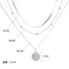 925 Sterling Silver Three-Layer Round Necklace Simple Snake Chain Charm Ball Chain Party Gift For Women's Exquisite Jewelry - Image 4