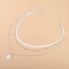 925 Sterling Silver Three-Layer Round Necklace Simple Snake Chain Charm Ball Chain Party Gift For Women's Exquisite Jewelry - Image 5