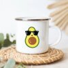Funny Avocado Print Mugs Creative Enamel Coffee Cups Drink Dessert Breakfast Milk Cup Cute Juice Mugs Handle Drinkware Best Gift - Image 4