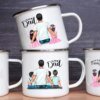 Super Dad Printed Mug Creative Coffee Tea Cups Daddy Life Drinks Beer Wine Cup Enamel Mugs Handle Drinkware Father's Day Gifts - Image 2