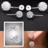CHSHINE Promotion 925 Sterling Silver Fashion U Bend Shiny Shambhala Ball Ladies Stud Earrings Jewelry Free Wholesale Gifts - Image 7