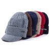 Unisex Warm Winter Hats Stylish Add Fur Lined Soft Beanie Cap With Brim Thick Winter Knitted Hats For Men & Women Dropshipping - Image 3