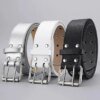 1pc Women's Belt Trend Simple Double Hole Men Belt Punk Hip Hop Rock Style Subculture Y2K Belt Punch Free Belt for Men and Women - Image 6