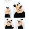 Children Cartoon Cute Bear Rabbit Hat Scarf Girls Boys Winter Soft Thicken Scarves Beanie Double Warm Fleece Kids Hats - Image 5