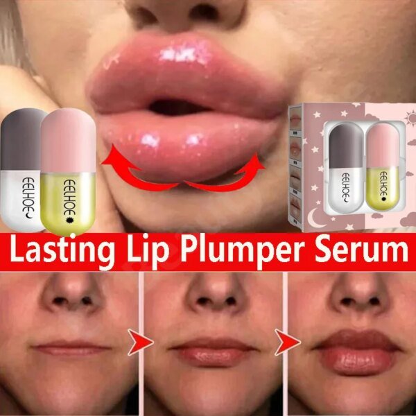 Lasting Lip Plumper Serum Increase Lips Elasticity Instant Volumising Oils Lip Care