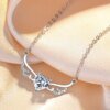 New 925 Sterling Silver Necklace Pendant AAA Zircon For Women Fashion Clavicle Chain Necklaces Wedding Party Jewelry Gift - Image 4