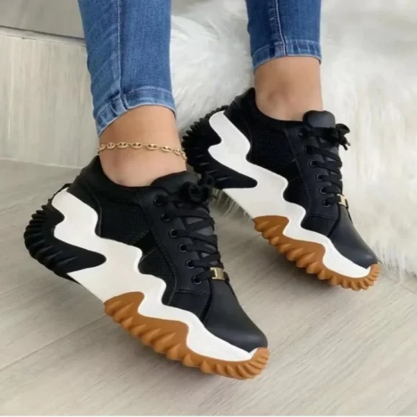 2022 New Breathable Vulcanized Shoes Women Casual Platform Sneakers