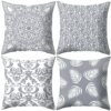 NEW Modern Nodic Style Geometric Gray Pillows Case Hot Polyester Grey Plaids Stripe Cushion Covers - Image 4