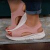 Elevate Your Style: Chic Open-Toe Wedge Sandals with Strappy Back - Comfort & Trend in One - Image 5