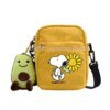 Snoopy Canvas Bag Men Women Canvas Small Square Bags Shoulder Crossbody Pocket - Image 6