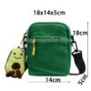 Snoopy Canvas Bag Men Women Canvas Small Square Bags Shoulder Crossbody Pocket - Image 3