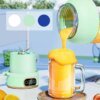 1200ML Electric Wireless Digital Display Mixer Portable Juicer Fruit Smoothie Rechargeable Juicer 10 Blade - Image 3