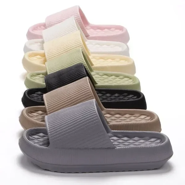 Women's Thick Platform Cloud Slippers EVA Soft Sole Pillow Slides Summer Beach Flip Flops Slippers