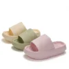 Women's Thick Platform Cloud Slippers EVA Soft Sole Pillow Slides Summer Beach Flip Flops Slippers - Image 3