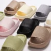 Women's Thick Platform Cloud Slippers EVA Soft Sole Pillow Slides Summer Beach Flip Flops Slippers - Image 4