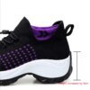 Women's Walking Shoes Fashion Sock Sneakers Mesh Breathe Comfortable Casual Platform Loafers Non-Slip Elevator - Image 3