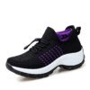 Women's Walking Shoes Fashion Sock Sneakers Mesh Breathe Comfortable Casual Platform Loafers Non-Slip Elevator - Image 2