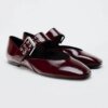 2025 spring new French black sash buckle Mary Jane flat square head buckle single shoes for women - Image 3