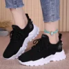 2025 New Arrival Womens Chunky Sneakers Height Increas Fashion Walking Shoes Lightweight Sport Gym Workout - Image 4