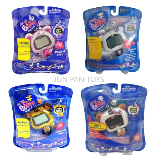Littlest Pet Shop Digital Virtual Pet Handheld LCD Game Electronic Toy Kids Mini Collectible Interactive Toys Cartoon Animal Toy