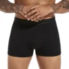 6pcs pack Black Boxer Shorts Men Underwear Soft Breathable Male Underpants for Men Homme Boxershorts - Image 2
