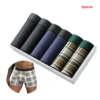 6pcs pack Black Boxer Shorts Men Underwear Soft Breathable Male Underpants for Men Homme Boxershorts - Image 3