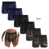 6pcs pack Black Boxer Shorts Men Underwear Soft Breathable Male Underpants for Men Homme Boxershorts - Image 4